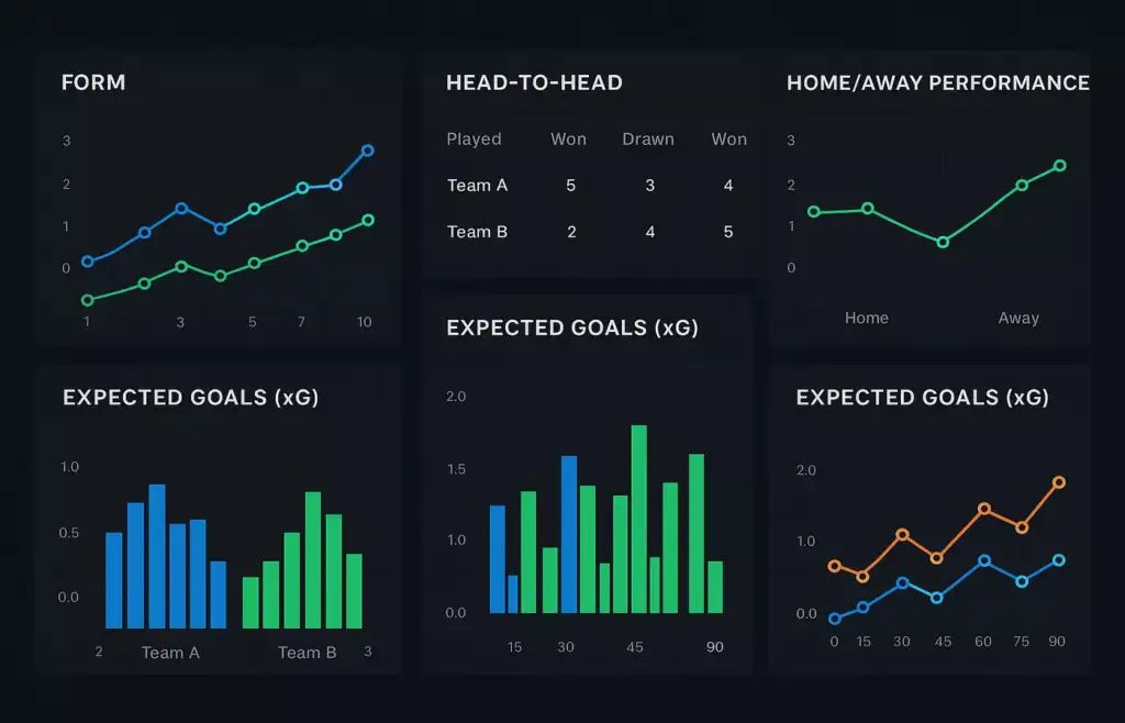 Professional betting analytics dashboard interface